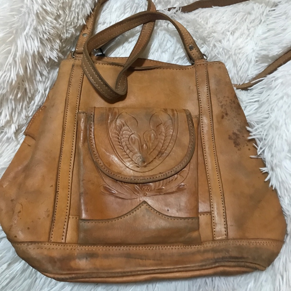 VTG leather shoulder bag